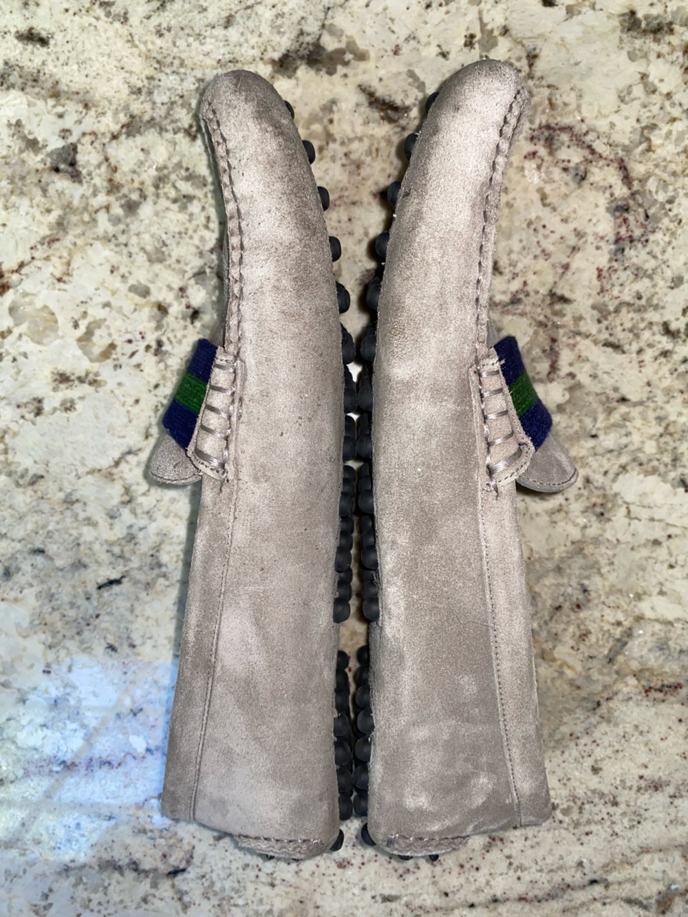 Smathers & Branson $245 Surcingle Driving Shoes Navy-Forest Smoke Suede 11 EUC - Picture 5 of 14